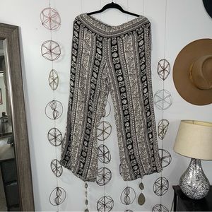 Vintage Abercrombie & Fitch wide leg boho pants size S
